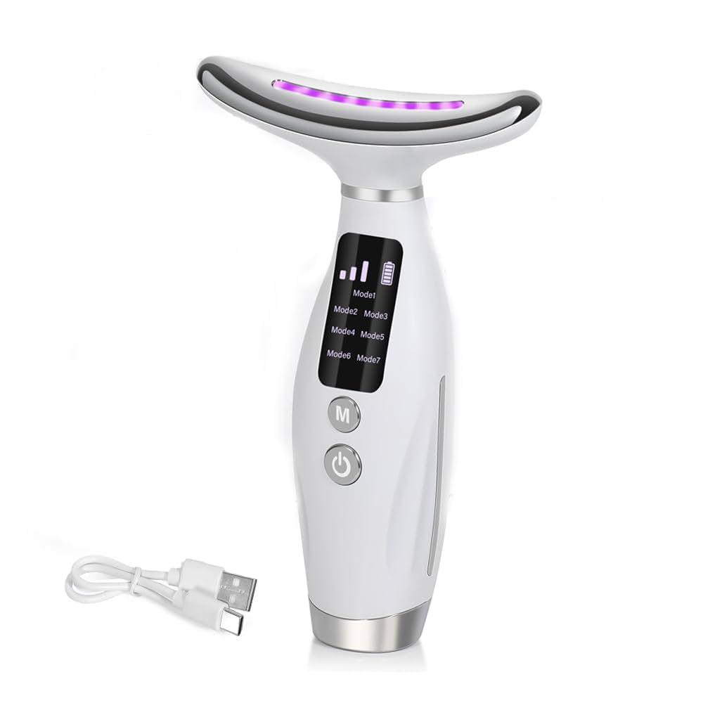 Miniatura 3 de MASAJEADOR FACIAL LUZ LED 7 COLORES HY69